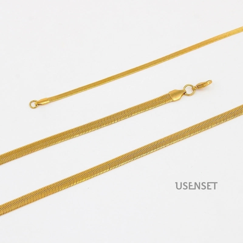 Hip-hop Solid Color Stainless Steel Necklace