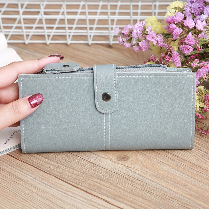 Women's Multi-function Zipper Multi-card Position Buckle Zipper Wallet