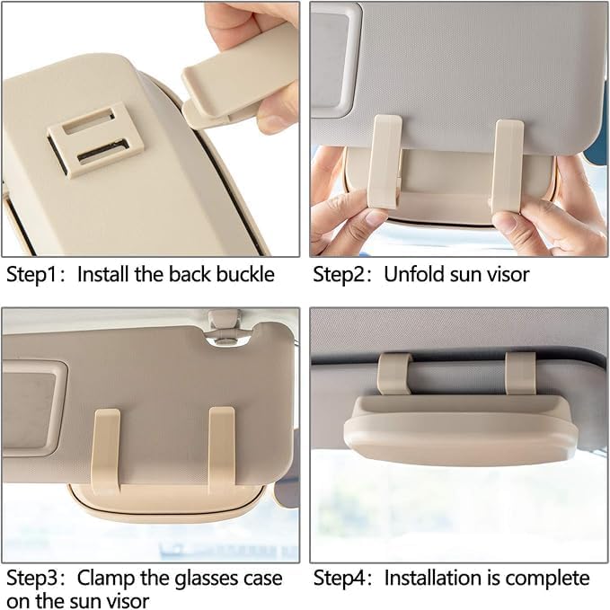 Sunglasses Holder .Car Sun glass Storage Case