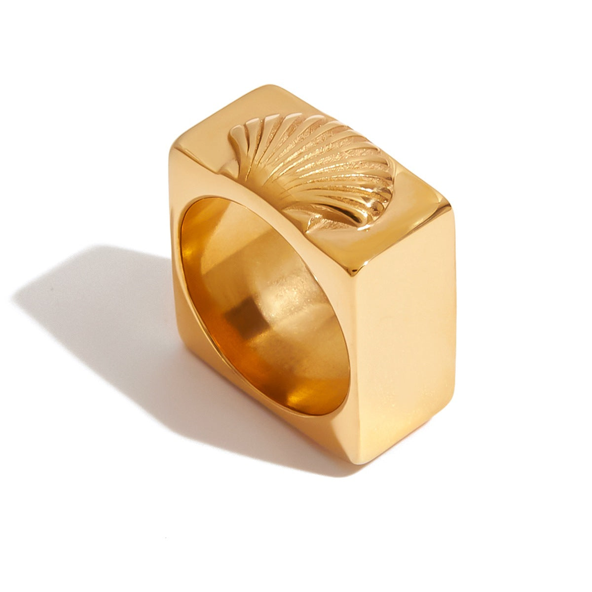 18K Gold Second-Hand Ring Titanium Steel Stainless Steel Jewelry Rings