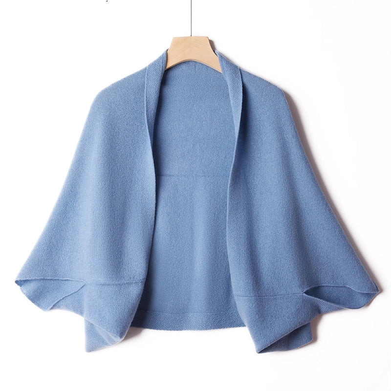 Cashmere Shawl Scarf Women's Autumn And Winter Warm Scarf Outer Sweater Knitted Cardigan Sweater Coat Top