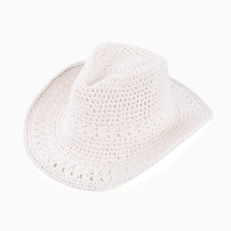 Women's Minimalist Classic Style Solid Color Big Eaves Sun Hat Fedora Hat