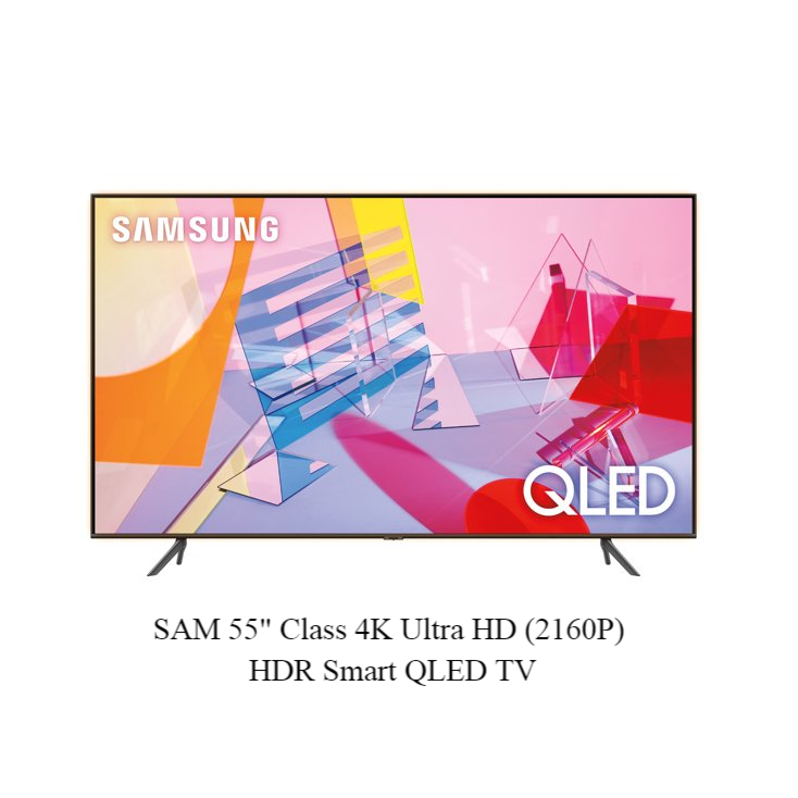 SAMSUNG Smart Televisión QLED HDR SAM de 55