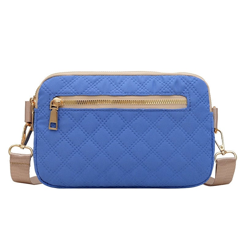 Women's Small Nylon Solid Color Basic Classic Style Square Zipper Fanny Pack
