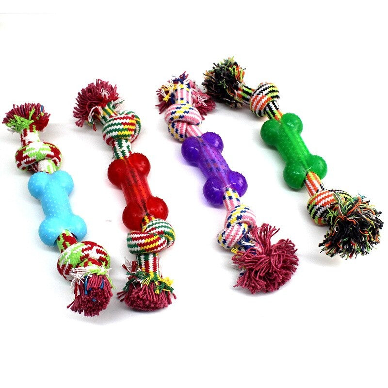 Plastic Short Bone Dog Toy