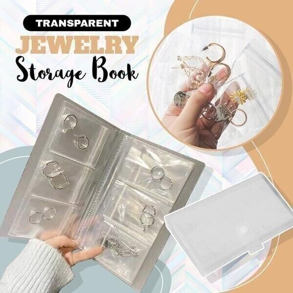 💗LAST DAY 49% OFF-Transparent Jewellery Storage Book Set