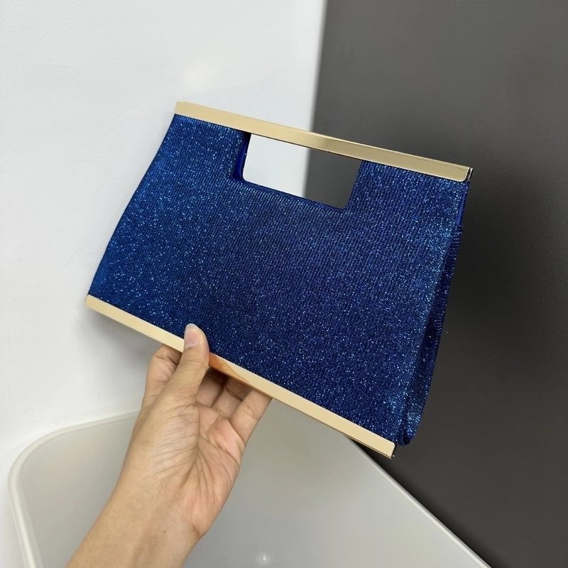 Women's Solid Color Knit Magnetic Buckle Wallets
