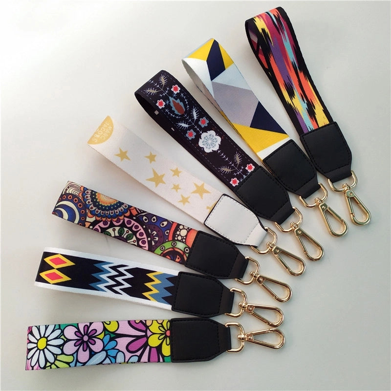 New Color Ethnic Style Hand Strap Wrist Strap Key Ring Keychain Decorative Band Accessory Strap Short Hand Bag