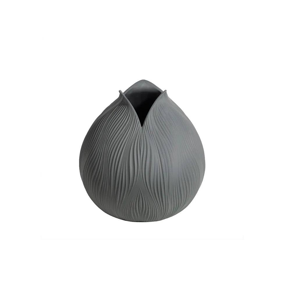 Bloom Porcelain Vase - Grey