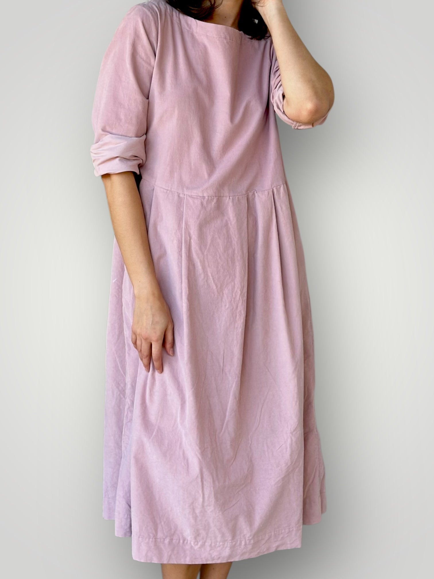 laura dress - dusty pink cord