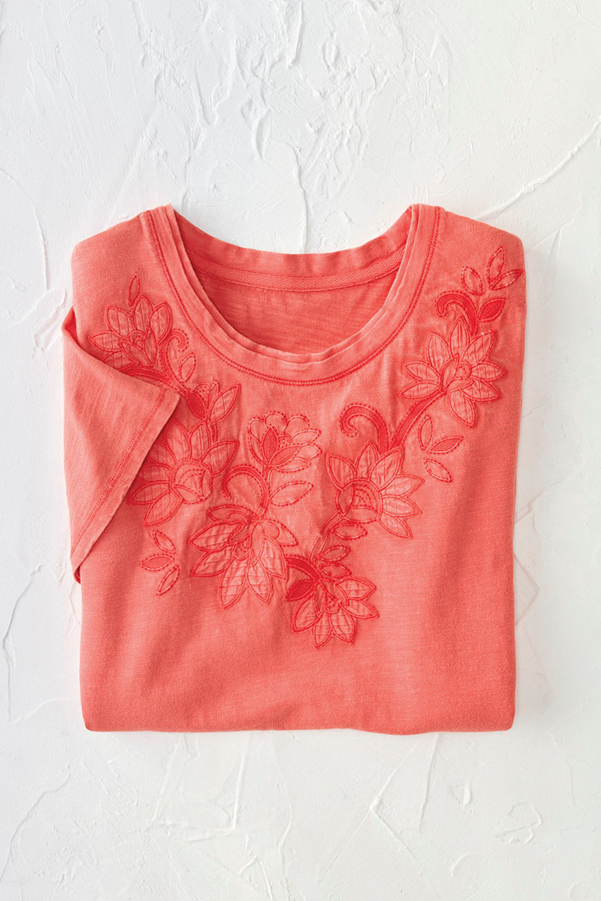 Swirling Petals Slub Tee