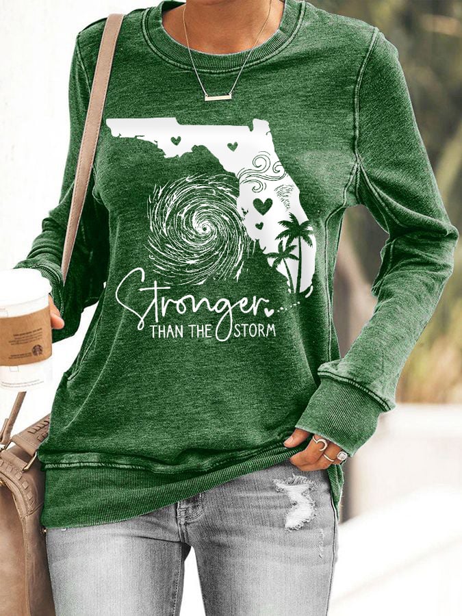 Women's Florida Strong Stronger Than The Storm Sweatshirt