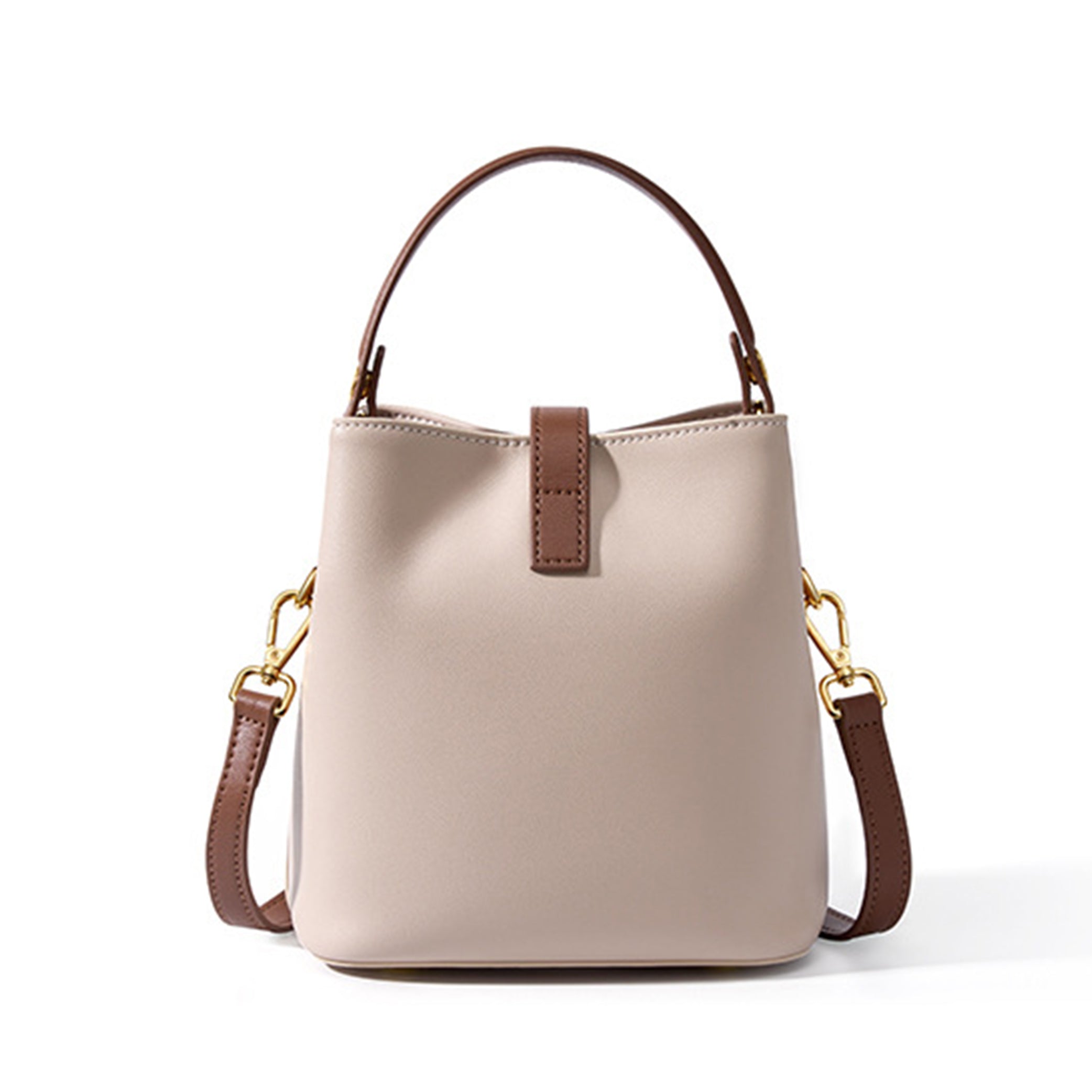 Genuine Leather Summer  Crossbody Bucket Bag