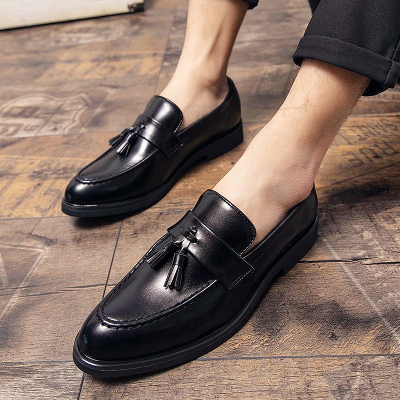 Men's Large-size  Casual One-pedal Leather Shoes