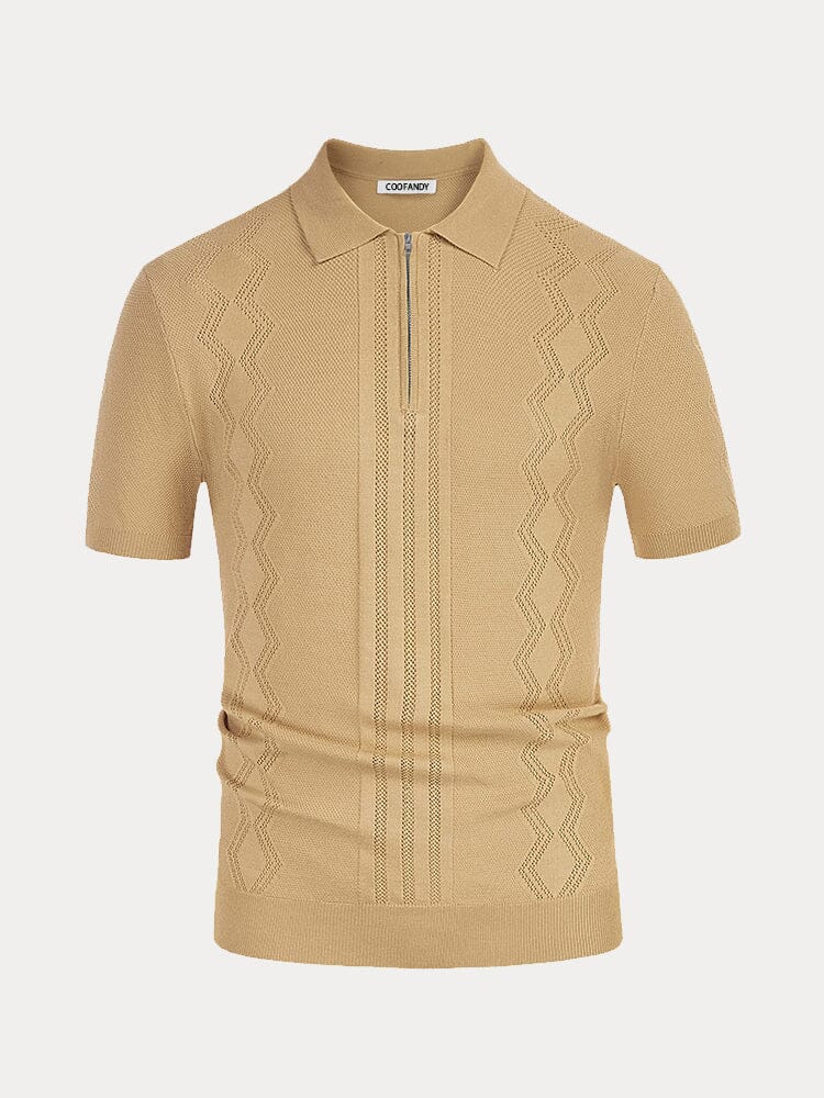 Stylish Lightweight Knit Polo Shirt