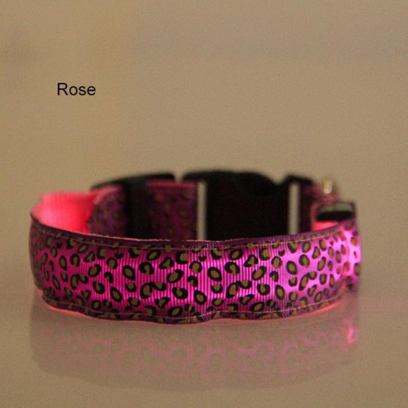Leopard Light Flash Collars