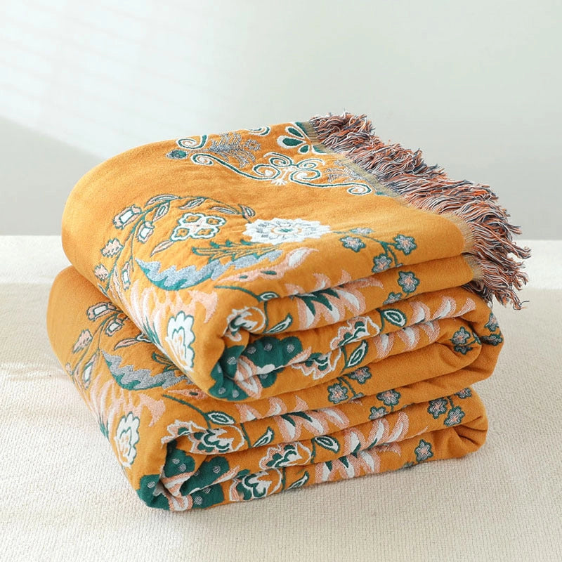 Floral Cotton Blanket
