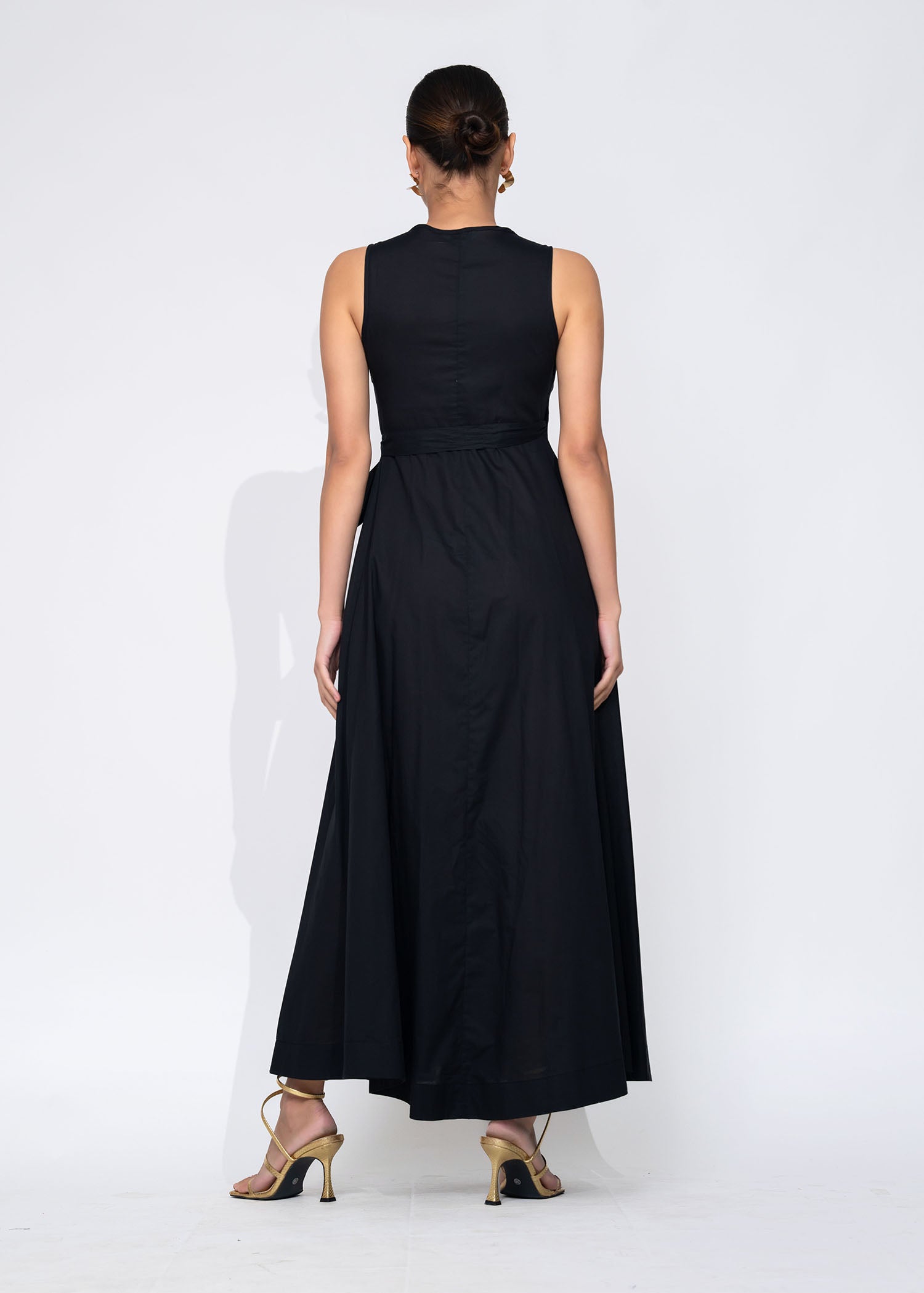 Sleeveless Maxi Wrap Dress