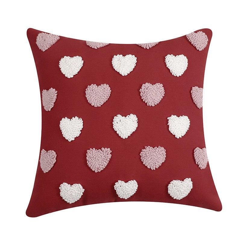 Valentine'S Day Casual Elegant Minimalist Heart Shape PP Cotton Plush Throw Pillow Bedding