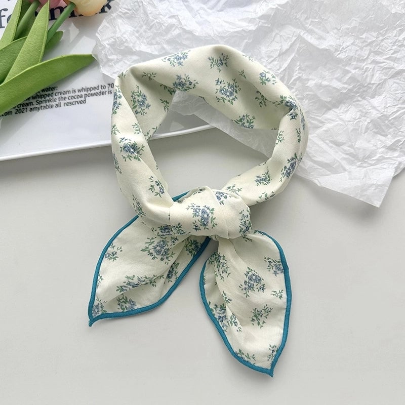 Women's Elegant Sweet Printing Cotton And Linen Silk Scarf