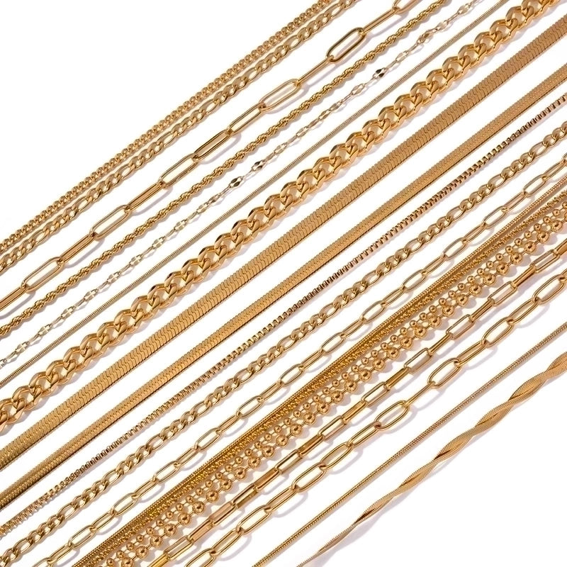 IG Style Solid Color Stainless Steel Plating Necklace