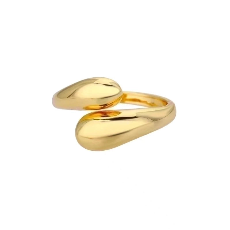 Copper Solid Color Solid Color Open Rings