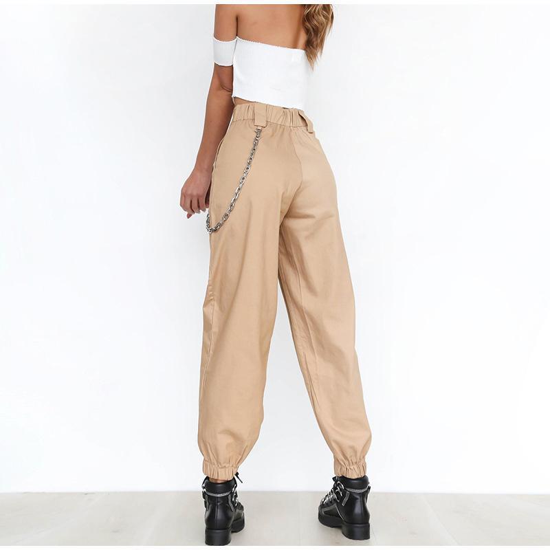 High Waisted Cargo Trousers