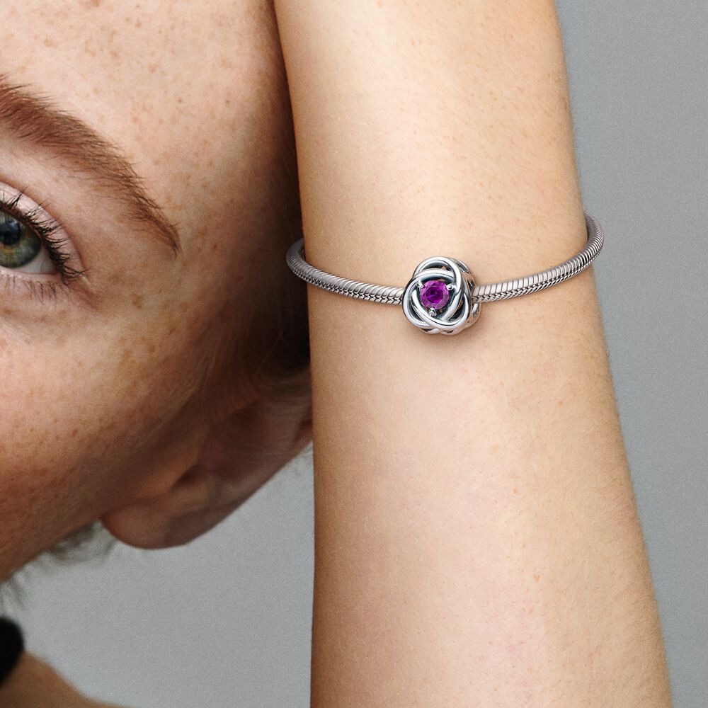 Purple Eternity Circle Pandora Charm