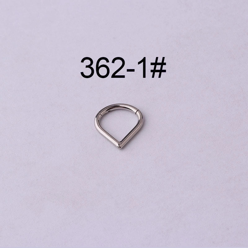 Nose Rings & Studs Fashion Water Droplets 316L Stainless Steel  Plating