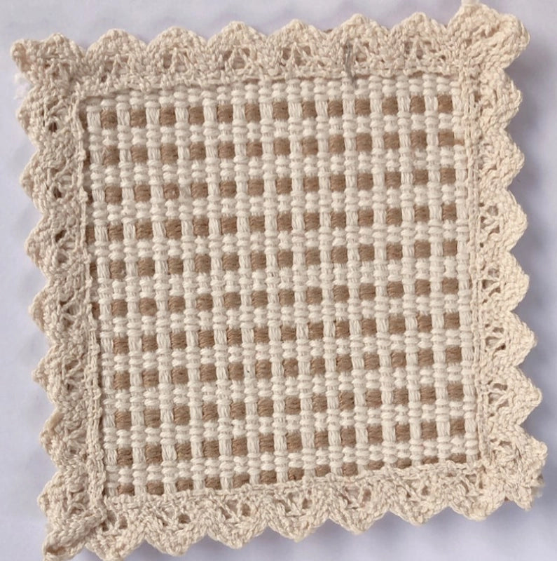 Pastoral Lattice Pure Cotton Tablecloths Artificial Decorations