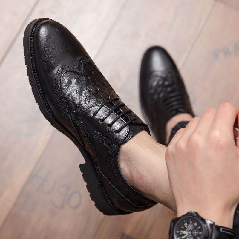 Men's Fashion British Style Leather Casual Shoes