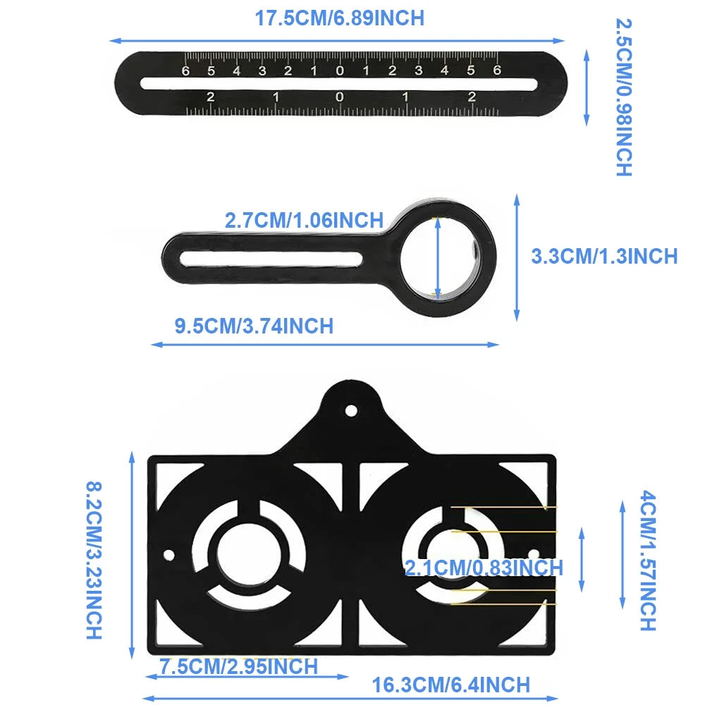 ALUMINUM ALLOY MULTI-ANGLE MEASURING RULER