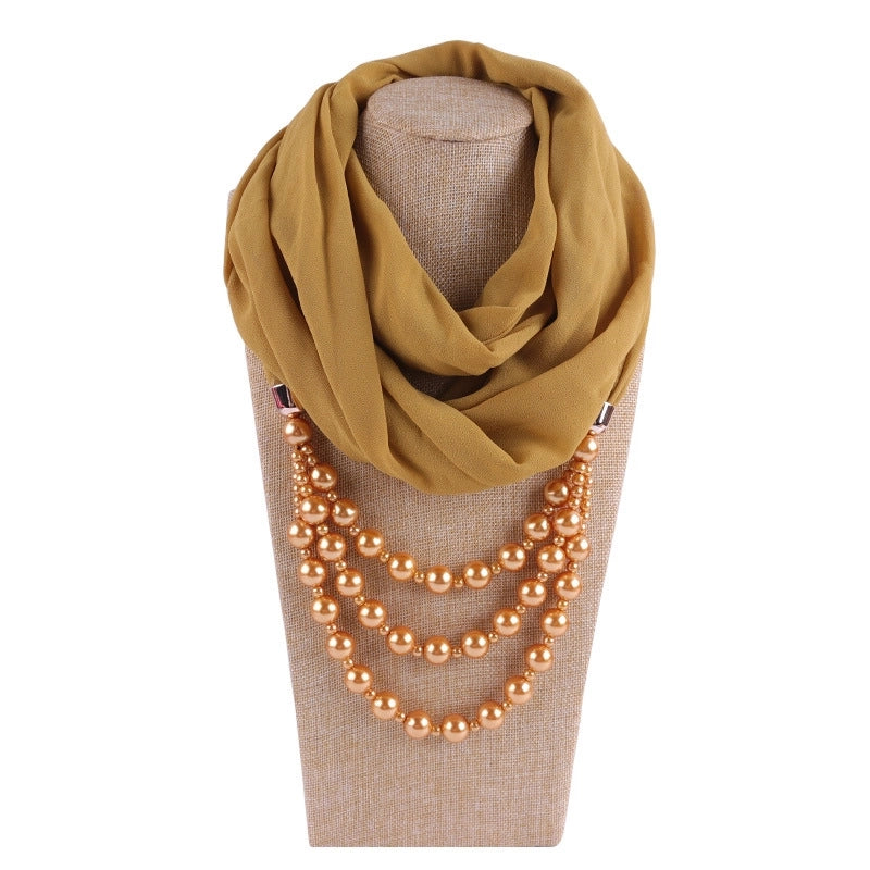 Women's Streetwear Solid Color Chiffon Patchwork Winter Scarves