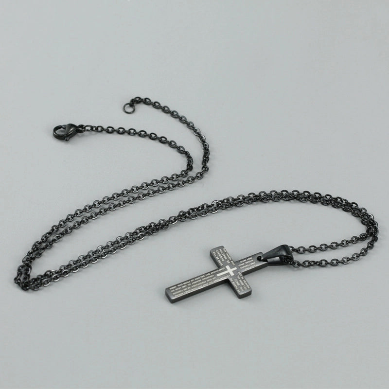 Jewelry Minimalist Cross 201 Stainless Steel Plating Stainless Steel Necklaces