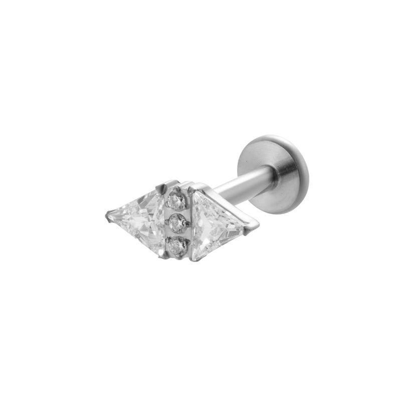 1 Piece Ear Cartilage Rings & Studs IG Style Vintage Style Leaves Heart Shape Bee Pure Titanium Plating Inlay Zircon