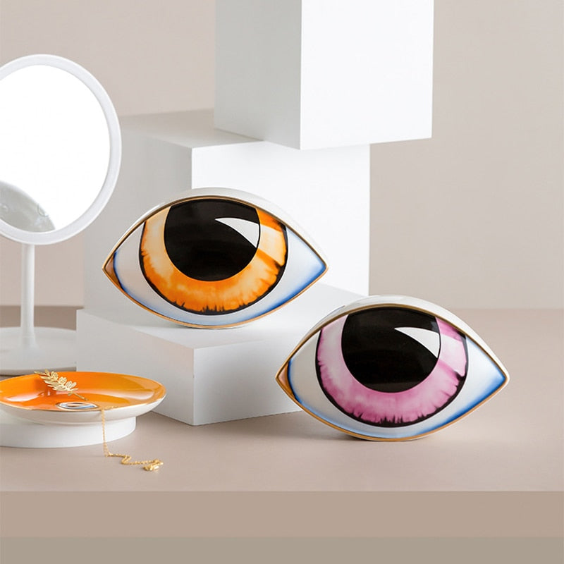 Ceramic Eye Sculpture