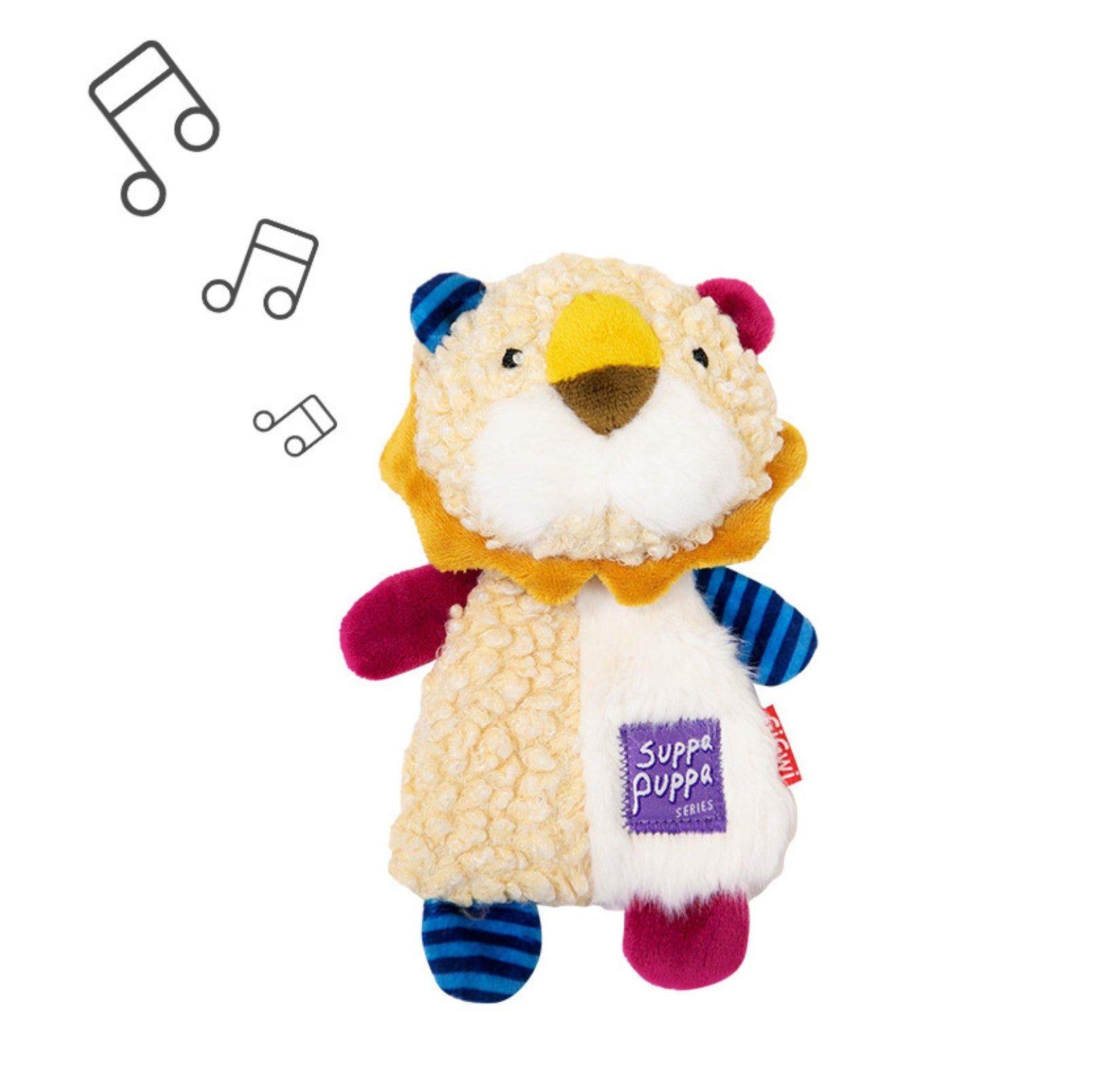 GiGwi Plush Knit - Squeaky and Crackling Interactive Dog Toy