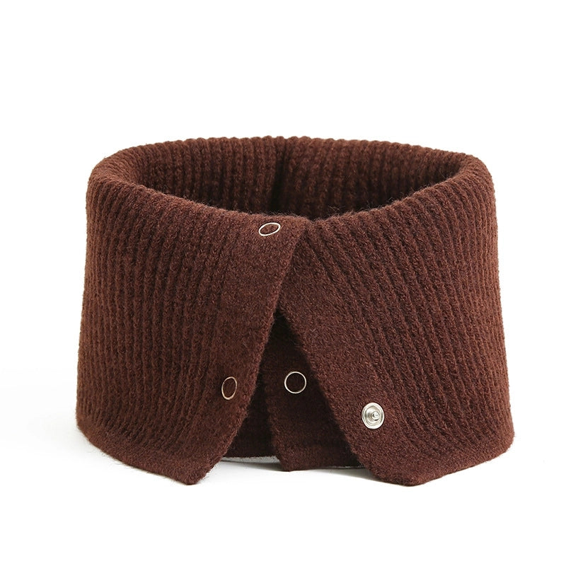 Unisex Minimalist Solid Color Yarn Solid Color Scarf