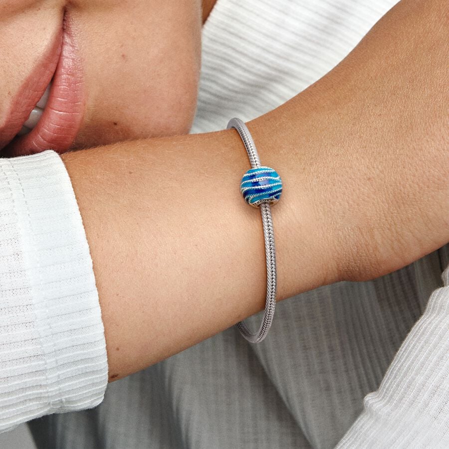 Pandora Blue Wave Charm