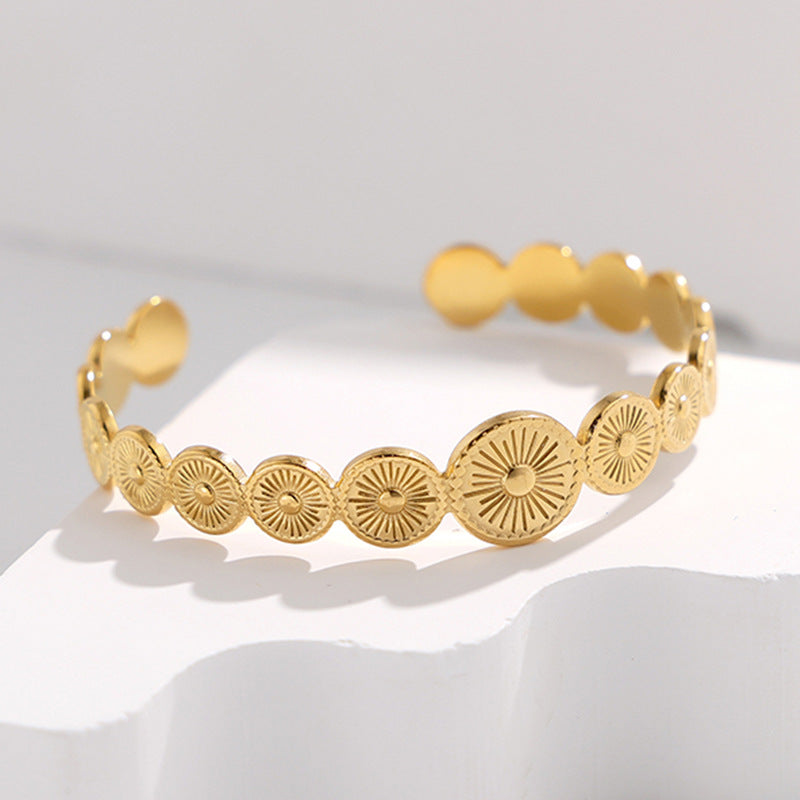 Round Stainless Steel Electroplating Bangles