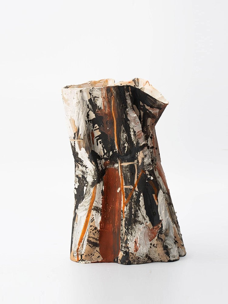 Ink Splash Handmade Ceramic Vase