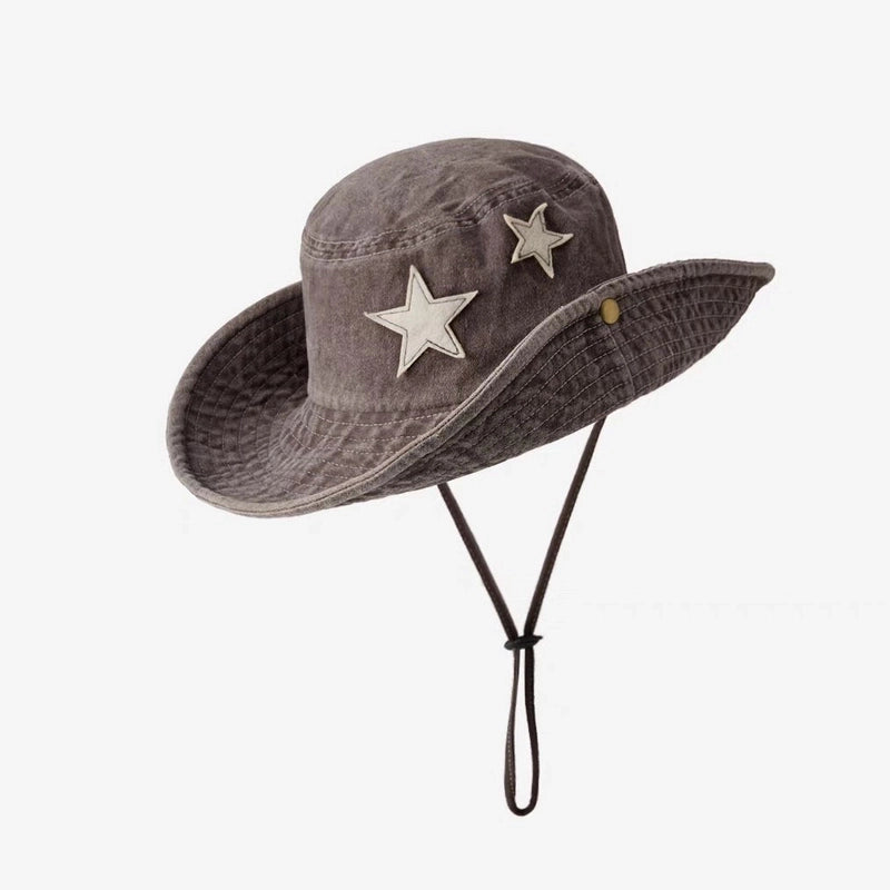Unisex Minimalist Classic Style Color Block Crimping Bucket Hat
