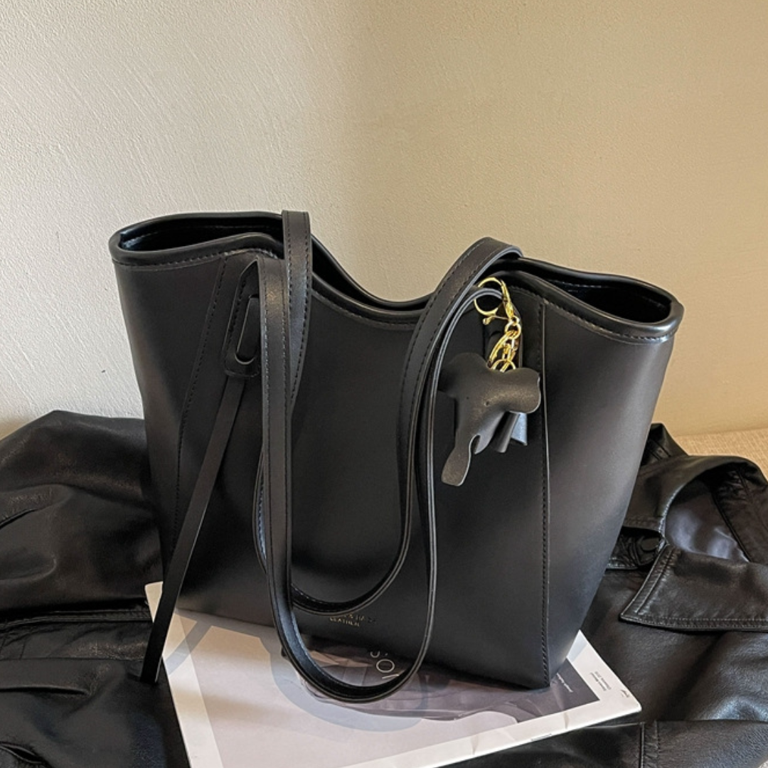 Textured  Large Capacity Commuter Tote Bag