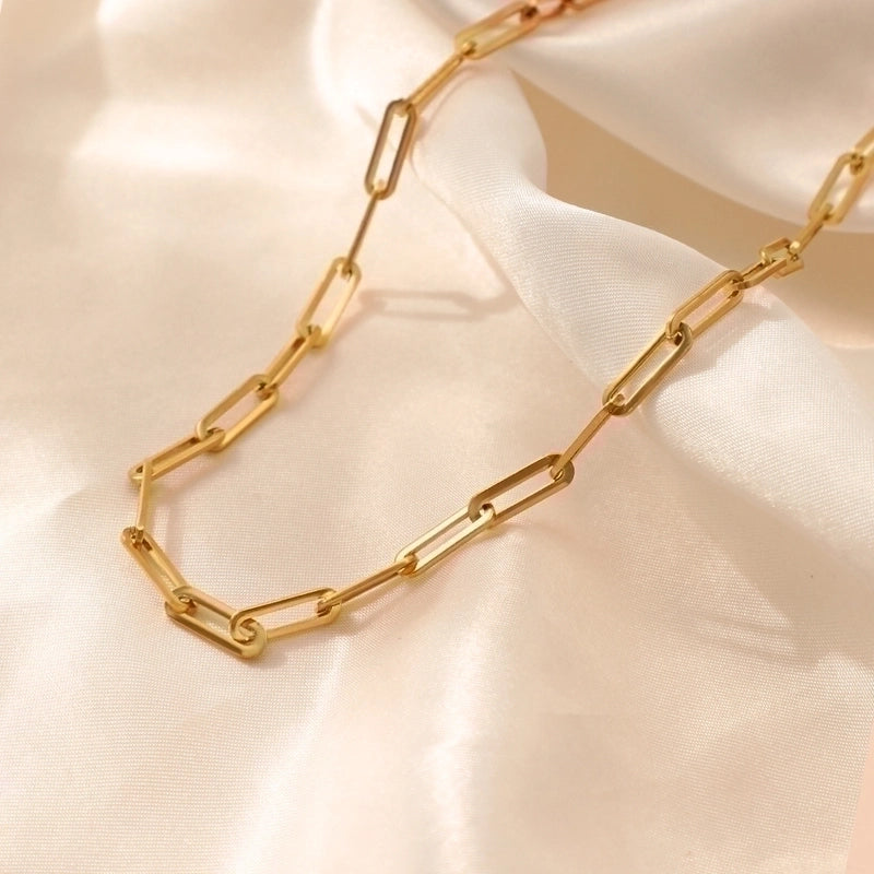 Minimalist None 304 Stainless Steel Stainless Steel Necklaces