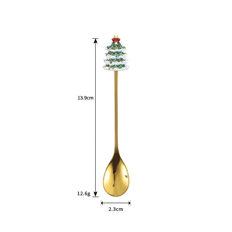 Christmas Fashion Cartoon Stainless Steel Tableware