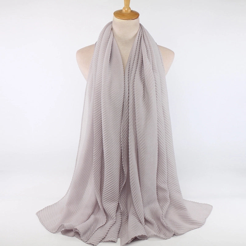 Women's Minimalist Classic Style Solid Color Cotton Scarf