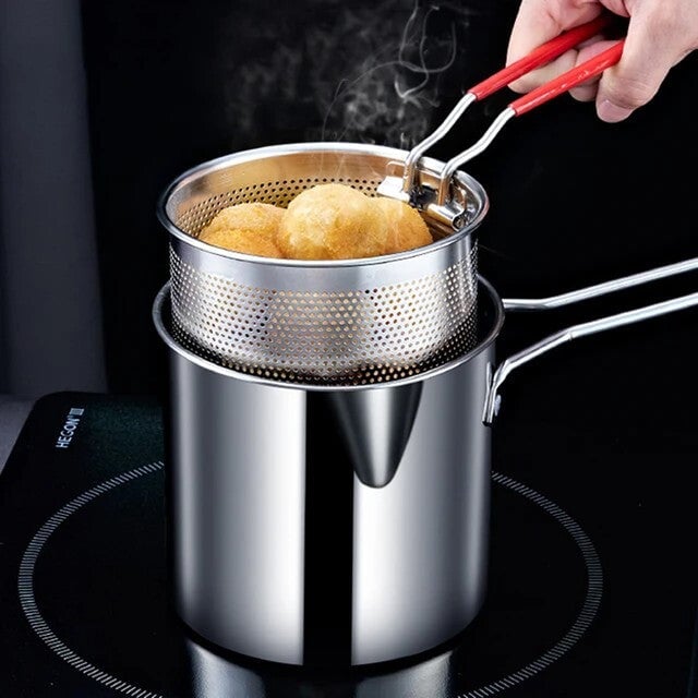 Deep Frying Pot Stainless Steel