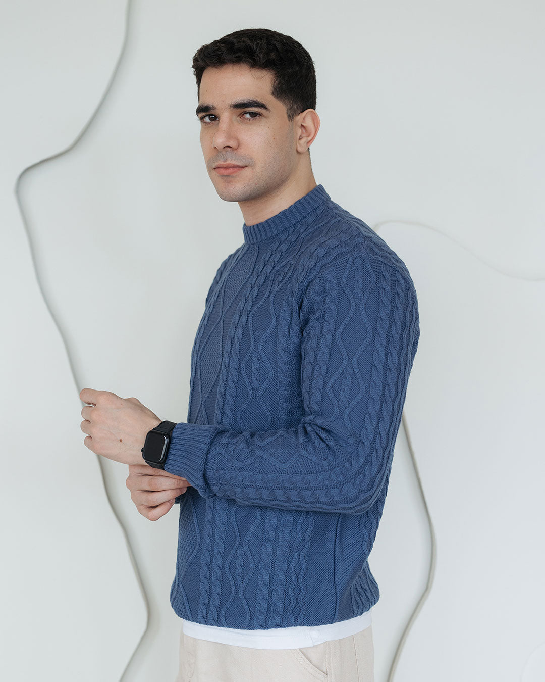 Men Braids Pullover