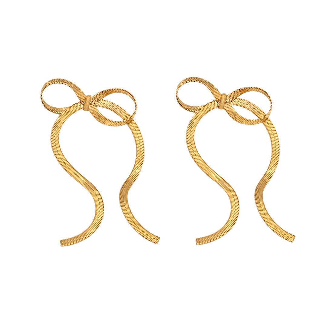 Expressive Bowknot Stainless Steel Electroplating Necklaces