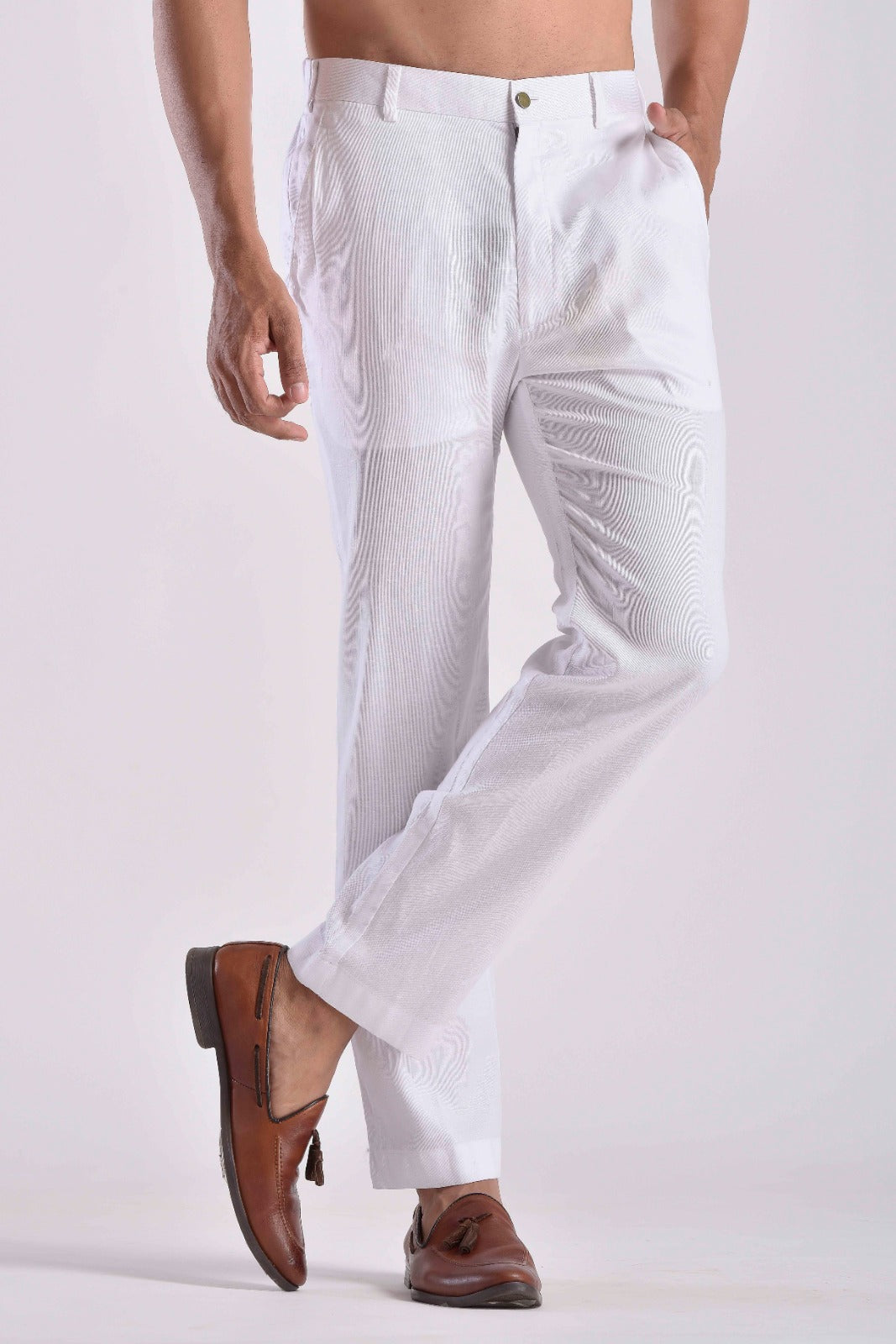 White Pashtooni  Pant